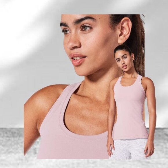 Cute Lululemon Nulu CRB Cool Racer back Tank in Rose Pink - Picture 1 of 6